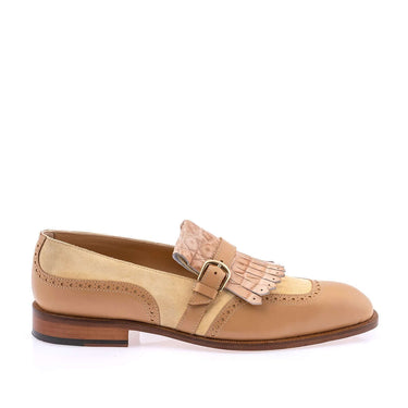 Mauri 1123 Multi Material Kil-Tie Loafer - Dune/Champagne