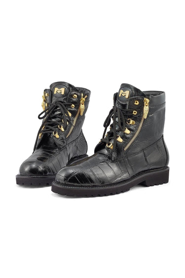 Mauri 3017/1 Hunter Alligator / Ostrich Leg Boot