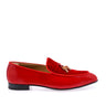 Mauri 3294 Velvet & Patent Tassel Loafer - Red