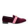 Mauri 4709/11 Crocodile & Velvet Loafer - Ruby Red