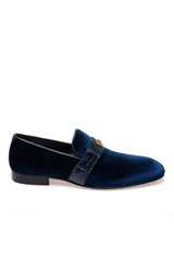 Mauri 4709/11 Crocodile & Velvet Loafer - Wonder Blue