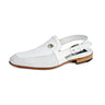 Mauri Noble in White Body Mens Exotic Alligator & Calf-skin Men's Leather Sandals in White #color_ White