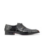 Mauri Two Face in Black / Coral Red Mens Exotic Alligator / Matahari Fabric High End Oxfords in Black Coral Red