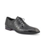 Mauri Two Face in Black / White Mens Exotic Alligator / Matahari Fabric High End Oxfords