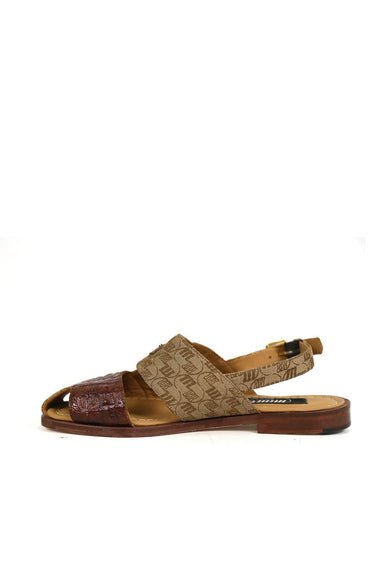 Mauri 5171/1 Hornback & Fabric Slip-On Sandal