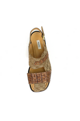 Mauri 5171/1 Hornback & Fabric Slip-On Sandal