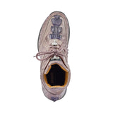 Mauri Venom in Medium Grey / Wonder Blue Mens Exotic Hornback Tail / Ostrich Leg Eyes Casual Sneakers