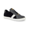 Mauri 8418 Freeze Crocodile / Nappa / Velvet Embossed Casual Sneakers (MA5357) - Black/Black/Black/White