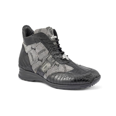 Mauri 8430 Signature Ostrich, Crocodile & Mauri Fabric Sneaker