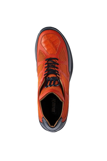 Mauri 8434 Multi Material Sneaker - Wonder Blue/Orange