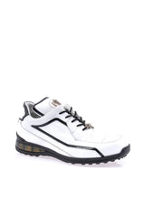 Mauri 8476 Multi Material Sneaker - White/Black