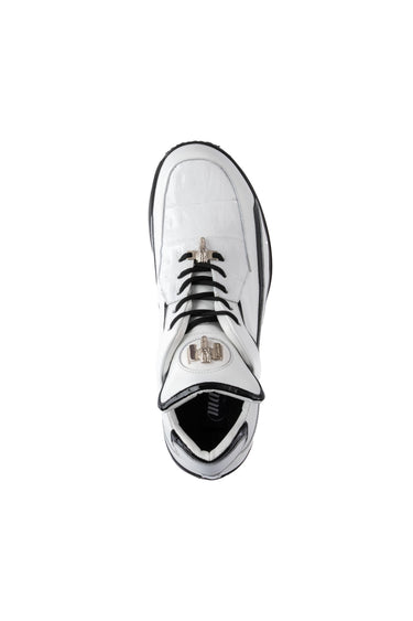 Mauri 8476 Multi Material Sneaker - White/Black