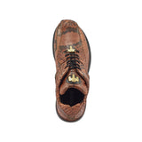 Mauri Snake Eyes in Black & Gold Mens Exotic Python Casual Sneakers