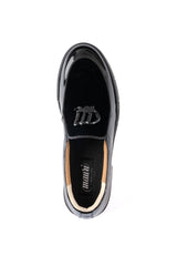Mauri 8600/8 Patent & Velvet Sneaker - Special Order - Black