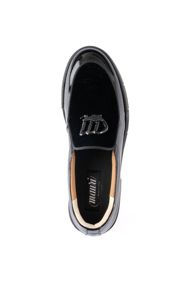 Mauri 8600/8 Patent & Velvet Sneaker - Special Order - Black