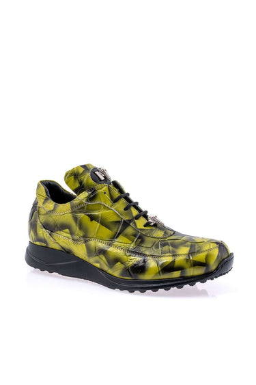 Mauri 8900/2 Alligator Sneaker - Crispy Green Smoke Black