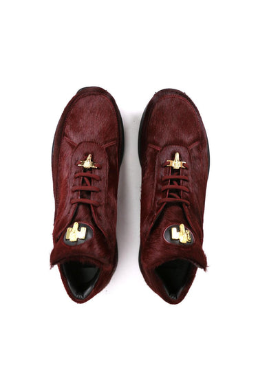 Mauri 8900/2 Alligator Sneaker - Ruby Red