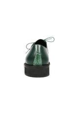 Mauri Arsenal 4642/9 Alligator & Leather Derby - Hunter Green