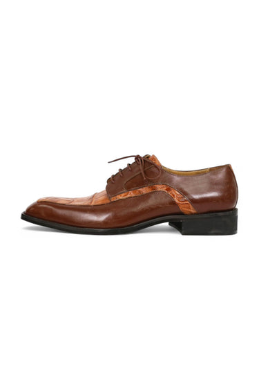 Mauri Arsenal 4642/9 Alligator & Leather Derby - Gold/Cognac