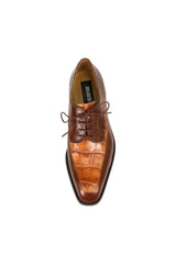 Mauri Arsenal 4642/9 Alligator & Leather Derby - Gold/Cognac