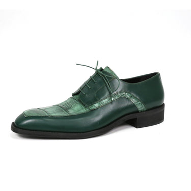 Mauri Arsenal 4642/9 Alligator & Leather Derby - Hunter Green