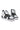 Mauri Blackjack 8410 Black & White Crocodile / Patent / Nappa High-Top Sneakers (MA5276) - Black/White