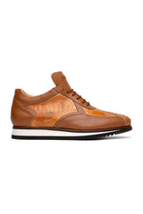 Mauri Bolt M770/4 Ostrich Leg & Nappa Sneaker - Grey