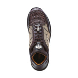 Mauri Carange in Sport Rust / Taupe Mens Ostrich Leg / Hornback Crown / Fabric Sneakers