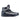 Mauri Chronic in Black / Grey Mens Exotic Ostrich Leg / Hornback Tail / Fabric High-Top Sneakers in Black Grey #color_ Black Grey