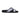 Mauri Coral in White / Dirty Black Mens Exotic Alligator / Time Leather Slip-on Sandals in White Dirty Black #color_ White Dirty Black