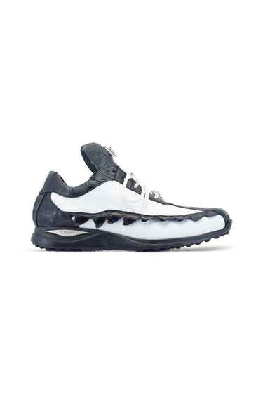 Mauri Crawler 8727/1 Hornback & Crocodile Casual Sneakers (MA5544) - Black/White