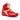 Mauri Diamond in Red / Cream / Dirty Red Mens Exotic Crocodile / Suede / Nappa / Patent Leather High-Top Sneakers