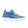 Mauri Ghost 8423 Crocodile / Nappa Sneaker in Caribbean Blue