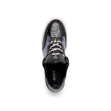 Mauri Ghost in Black / White Mens Exotic Crocodile / Time / Nappa Leather Casual Sneakers