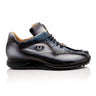 Mauri Hazard in Acid Raindrops / Caribbean Blue / Dirty Black Mens Exotic Alligator / Hornback Sneakers in Acid Raindrops Caribbean Blue Dirty Black #color_ Acid Raindrops Caribbean Blue Dirty Black