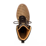 Mauri O.G in Sport Rust / Beige Mens Exotic Crocodile / Ostrich / Fabric / Calf-Skin Leather Boots