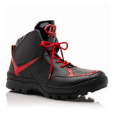 Mauri Polar in Black / Red Mens Exotic Crocodile / Patent / Time Calf-Skin Leather Boots