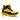 Mauri Quick in Black / White / Yellow Mens Exotic Crocodile / Patent Leather High-Top Sneakers in #color_