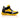 Mauri Quick in Black / White / Yellow Mens Exotic Crocodile / Patent Leather High-Top Sneakers in Black White Yellow #color_ Black White Yellow