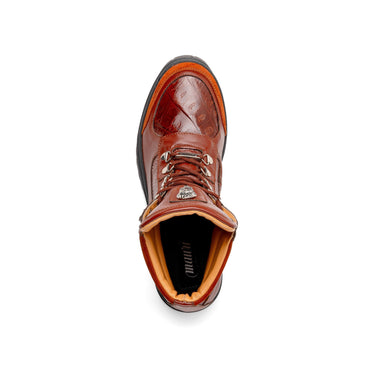 Mauri Renegade in Gold Mens Exotic Crocodile / Nubuck / Nappa Leather Boots