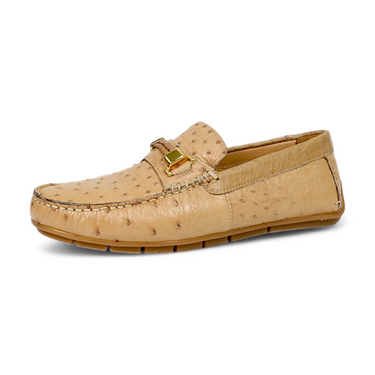 Mauri Sprinter 3517/5 Ostrich Horsebit Slip-On Driver (MA5662) - Dune