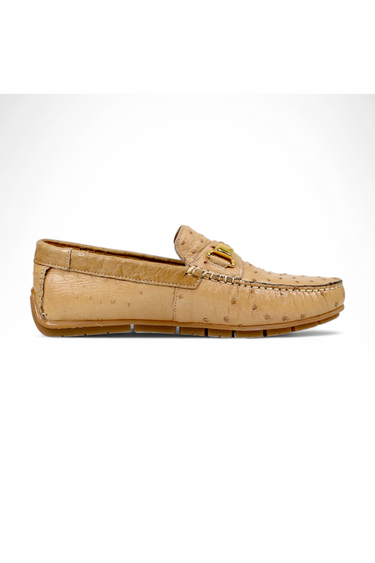 Mauri Sprinter 3517/5 Ostrich Horsebit Slip-On Driver (MA5662) - Dune