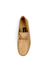 Mauri Sprinter 3517/5 Ostrich Horsebit Slip-On Driver (MA5662) - Dune