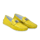 Mauri Sunset in Mimosa Mens Exotic Ostrich Dress-Casual Loafers