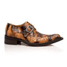 Mauri Wanted in Dune / T.Moro Mens Exotic Alligator Single Monk-Strap / Derby Loafers in Dune T.Moro #color_ Dune T.Moro