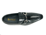 Carrucci Shoes Burnished Signature Buckle Loafer
