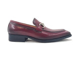 Carrucci Shoes Burnished Signature Buckle Loafer