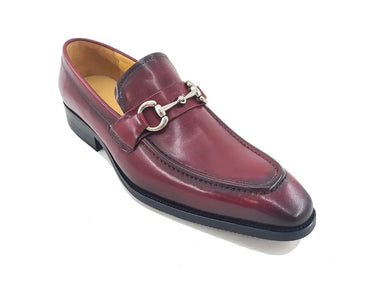 Carrucci Shoes Burnished Signature Buckle Loafer