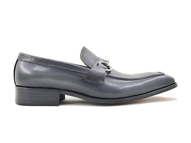 Carrucci Shoes Burnished Signature Buckle Loafer