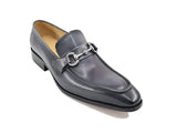Carrucci Shoes Burnished Signature Buckle Loafer